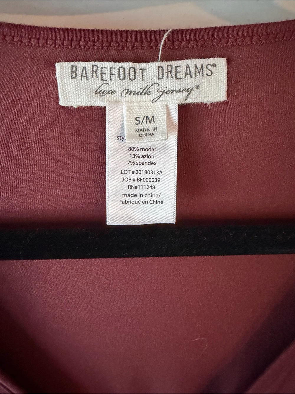 Barefoot Dreams luxe milk Jersey caftan dress - Picture 4 of 4